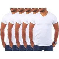 Young & Rich T-Shirt Herren Uni Basic V-neck V-Ausschnitt Unterziehshirt 1700 V-Ausschnitt unifarben kurzarm slim fit