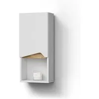 Livinity® Hängeschrank Timavo, Weiß/Artisan-Eiche, 30 x 67 cm mit Tür und offenem Fach (1-St)