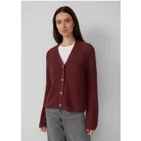s.Oliver Cardigan Strickjacke Grobstrickjacke mit Rollsaum