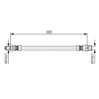 Bosch Bremsschlauch vorne Mercedes 1987476439