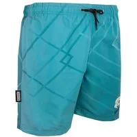GUGGEN Mountain Badehose Herren Badehose Badeshorts Schnelltrocknende mit Kordelzug Schnelltrocknende Badeshorts Kordelzug kariertes blaues Muster