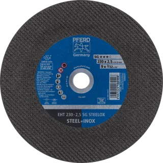 PFERD TOOLS Trennscheibe EHT gerade Leistungslinie SG STEELOX für Stahl/Edelstahl - 61328422
