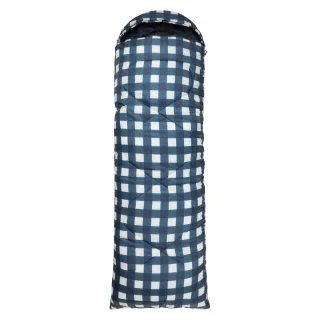 Mountain Warehouse - Schlafsack "Mid Season", Kariert (Dunkelblau)