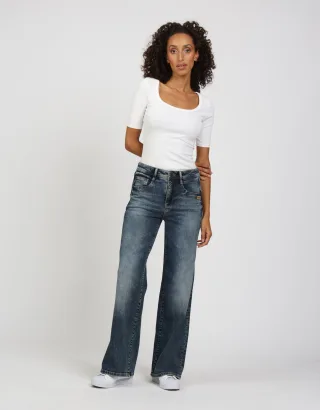 GANG Damen Jeans 94AMELIE WIDE - wide fit Jeans blue-black vint