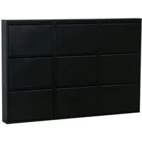 ebuy24 Schuhschrank Pisa Schuhschrank mit 9 Klappen/Türen in Metall sc