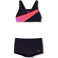 Speedo Bustier-Bikini HYPERBOOM BUTTERFLY BACK 2PC BLK/PNK