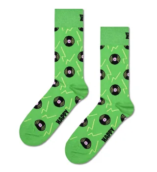 happy socks - Vinyl Green Sock Grün - Gr. - 38