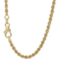 HOPLO Goldkette Goldkette Kordelkette Armkette Breite 2,2 mm 19 cm 333-8 Karat Gold, Made in Germany