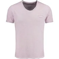Key Largo T-Shirt Soda vintage Look uni Basic T00619 V-Ausschnitt unifarben kurzarm slim fit