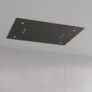 Steinberg Serie 390 Sensual Rain Regenpaneel mit LED, 800 mm x 600 mm, 3-Strahlarten, 4 LED Lampen, 390 6832 S