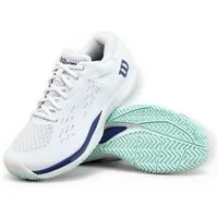 Wilson Rush Pro Ace Allcourt 2026 weiss/navyblau Kinder Tennisschuh