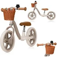 lionelo Laufrad ALEX PLUS Durchmesser 30,5 cm (12 Zoll) Zoll, inklusive Korb und Glocke/ideal zum Erlernen des Fahrradfahrens