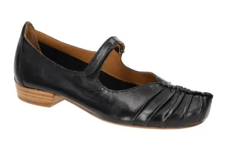 Everybody 30508H2296 GL001 Damen Riemchen Pumps Schwarz Braun Holzoptik Absat...