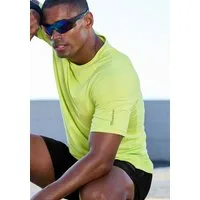 Le Jogger Performance Funktionsshirt mit Rundhalsausschnitt und seitlichen Mesh-Einsatz