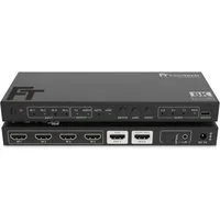 FeinTech SW411 HDMI 2.1 Switch 4 In 1 Out mit HDMI Audio Extractor HDMI-Adapter zu HDMI, HDMI-Audio, Toslink, 3,5-mm-Klinke