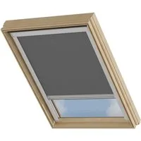 Dachfensterrollo Verdunklungsrollo Dunkelgrau - Verdunklung - Kompatibel mit VELUX MK06, Cocoon Home, verdunkelnd, Thermobeschichtet, Einfache Montage, 100% Verdunkelnd, Stufenlos