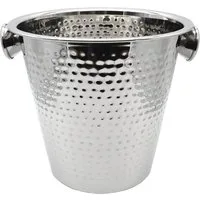 HAC24 Wein- und Sektkühler Sektkühler Flaschenkühler Weinkühler Kühler Sektkübel Eiskübel, Edelstahl, 22 cm