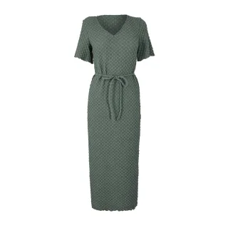 Vero Moda - Midikleid für Damen, V-Ausschnitt (Balsam Grün)