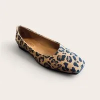 Begoria Bequeme Leopard Leder Ballerinas (Bitte eine Größe kleiner wählen) Ballerina