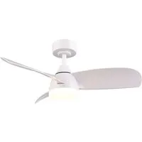 Reality Leuchten LED Deckenleuchte HELSINKI mit Ventilator, Deckenventilator mit Licht inkl Fernbedienung, Ventilatorfunktion, LED fest integriert, warmweiß - kaltweiß, 6 Geschwindigkeiten höhenverstellbar Vor-& Rücklauf dimmbar Nachtlicht