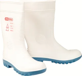 KS Tools Sicherheits-Gummistiefel mit Schutzisolierung weiß - 117.1619
