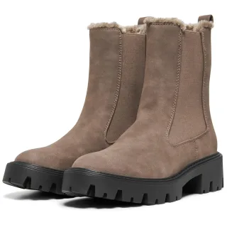 ONLY BETTY-9 WARM FÜTTERTE Polyurethan Damen Braune Stone Absatz Stiefeletten