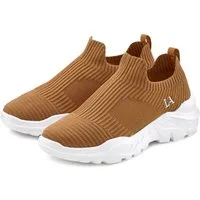 LASCANA Slip-On-Sneaker, Sneaker Halbschuh, Slipper, Freizeitschuh zum Reinschlüpfen VEGAN