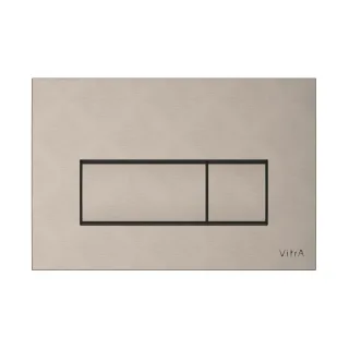VitrA Root Square WC-Betätigungsplatte für 2?Mengen?Spülung Nickel gebürstet,740-2395 740-2395