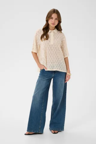 Kurzarm-Bluse CUkine Kurzarm-Bluse Oversize fit