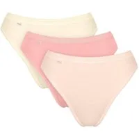sloggi Taillenslip Basic+ Tai (3er Pack) mit hohem Beinausschnitt, Cotton-Mix, glatte Nähte