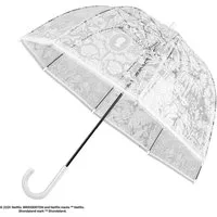 Distrineo Stockregenschirm Bridgerton - weißer Spitzenregenschirm Regenschirm