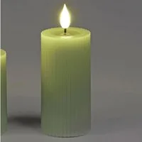 formano LED-Kerze Streifen, mit Timerfunktion, Grün, Streifen, H: 10cm
