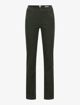 Brax Damen Cordhose Style MARY DEEP FOREST, dunkelgrün, Gr. 34L