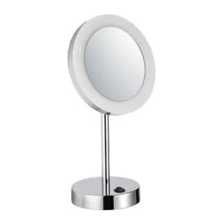 Avenarius Kosmetikspiegel Stand Akku; rund, LED, 5-fach, Serie Kosm., 9505141010 9505141010