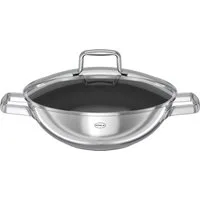 RÖSLE Wok MOMENTS Ø 28 cm m. Deckel ProPlex, Edelstahl 18/10 (1-tlg)
