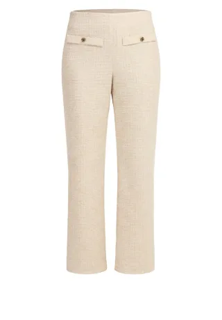 bianca - 7/8-Hose mit Strukturmuster beige - Gr. - 38