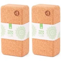 bodhi Yogablock Yoga Block KORK BRICK, Standard Set (2 Stück)