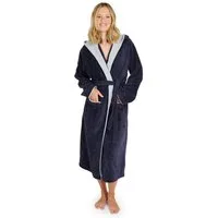 Blumtal Bademantel Damen, mit gefütterter Kapuze, Baumwolle, und samtigen Frottee-Velours, Oeko-TEX® Zertifiziert