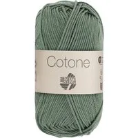 LANA GROSSA Cotone 0142 dschungelgrün Häkelwolle, 125 m