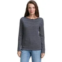 TOM TAILOR Langarmshirt mit Streifen Muster