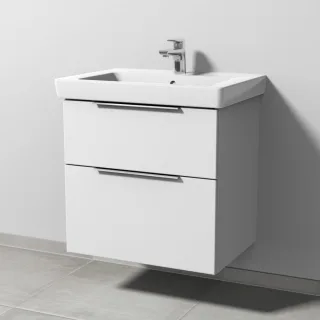 Sanipa 3way Waschtischunterbau zu Villeroy & Boch Subway 2.0 Waschtisch mit 2 Auszügen, Weiß-Soft UM61343