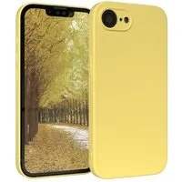 EAZY CASE Handyhülle für Apple iPhone 16e Hülle Silikon 6,1 Zoll, Handy Softcase stoßfest Hülle mit Kameraschutz Bumper Tpuhülle Gelb
