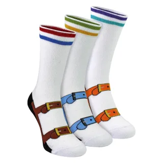 3 Paar Socken für Herren mit Sandalenmuster | Lustige Geschenkidee