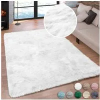 OTTO home Hochflor-Teppich Valeria, Fellteppich, kuschelig, flauschig, rechteckig, Höhe: 60 mm, Kunstfell, weiche Teppiche, Wohnzimmer, Schlafzimmer, Esszimmer