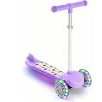 OUNUO Dreiradscooter 4-stufig höhenverstellbarer Kinderroller, leicht, für 3 bis 8 Jahren