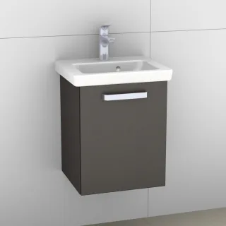 Artiqua 414 Waschtischunterschrank für Subway 2.0 7315F5 Stahlgrau Metallic, 414-WUT-V78-L-7141-88 414-WUT-V78-L-7141-88