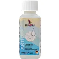 CREARTEC Gipsdicht - zur Versiegelung für Gipsoberflächen - 100ml Lackschutz, Zum Abdichten von Gips und gipshaltigen Gegenständen - Made in Germany