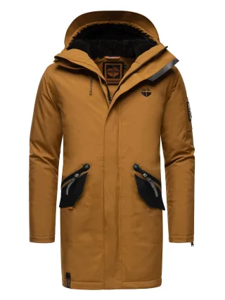 Stone Harbour Herren Winterjacke Ragaan mit Teddyfell & Kapuze
