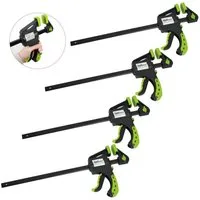 TRUTZHOLM Schraubzwinge 4x Einhandzwinge Schnellspannzwinge Schraubzwinge Spanner, (Set)