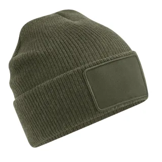 Beechfield - Mütze Abnehmbarer Aufnäher (Militärgrün)